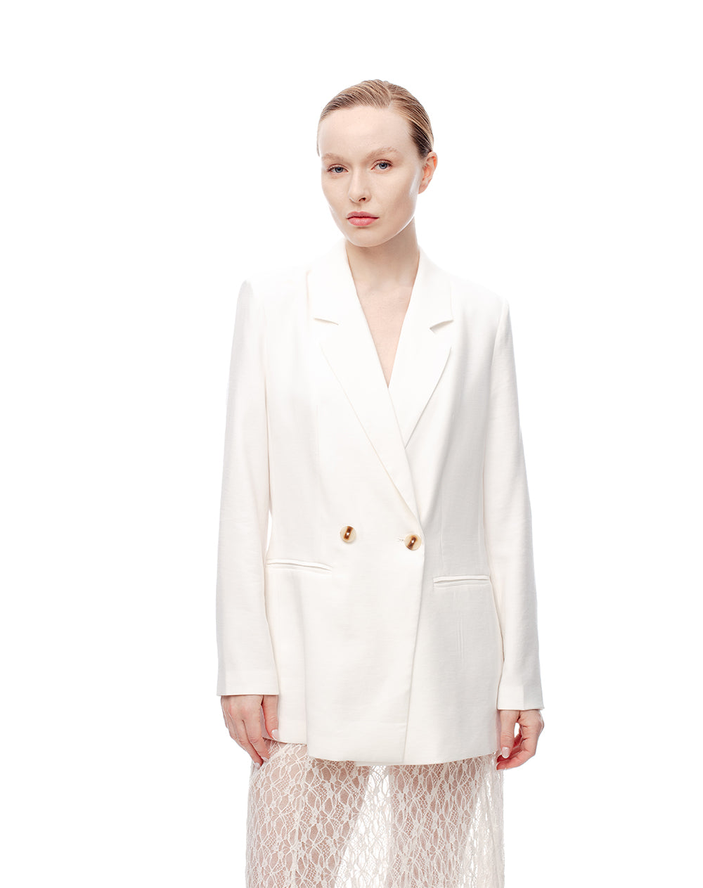 Blazer oversize habano mujer