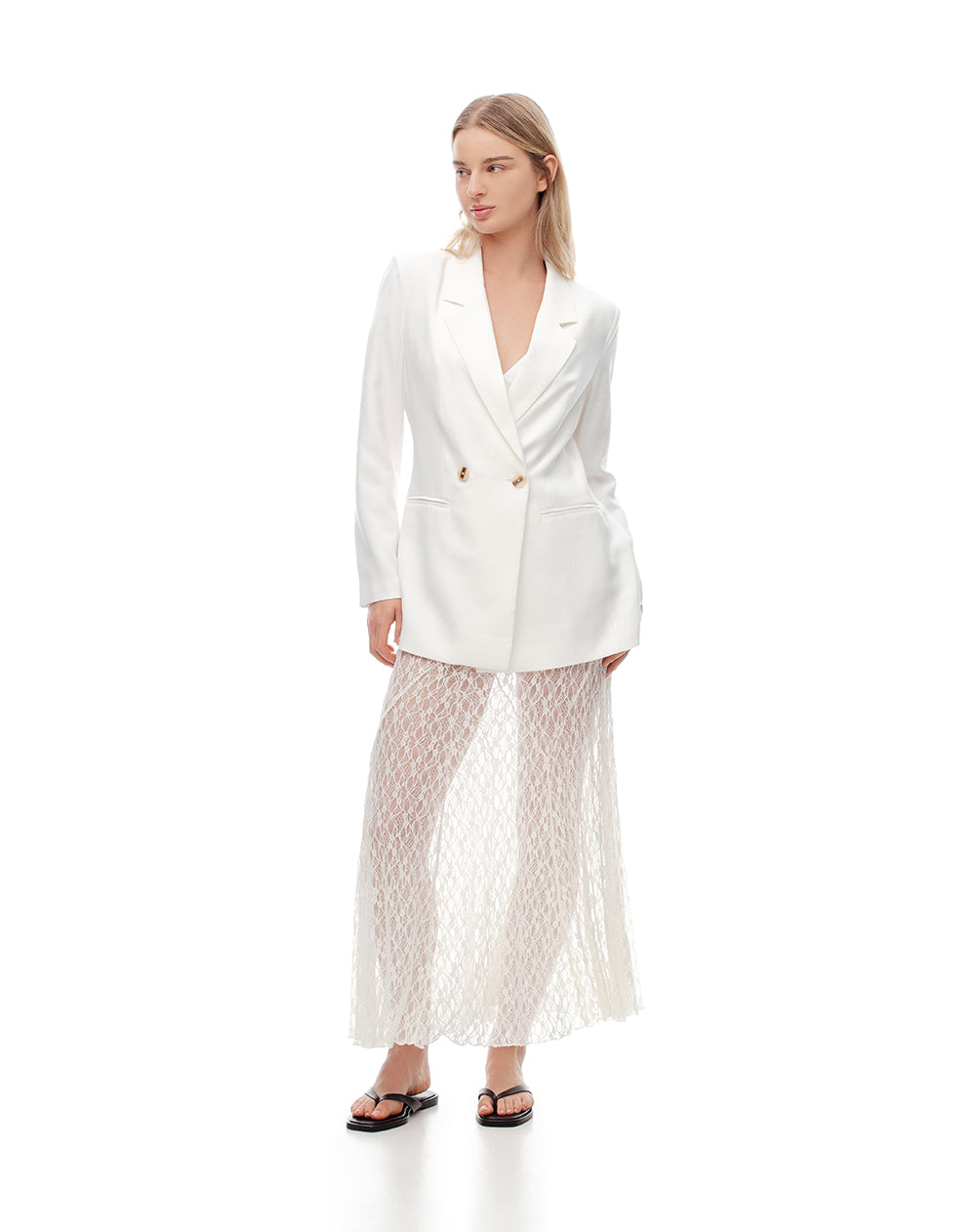 Chaqueta oversized fit sin capucha habana