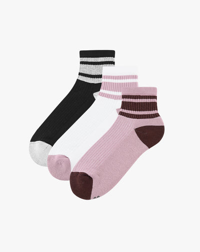 3 pares de medias cortas surtido mujer