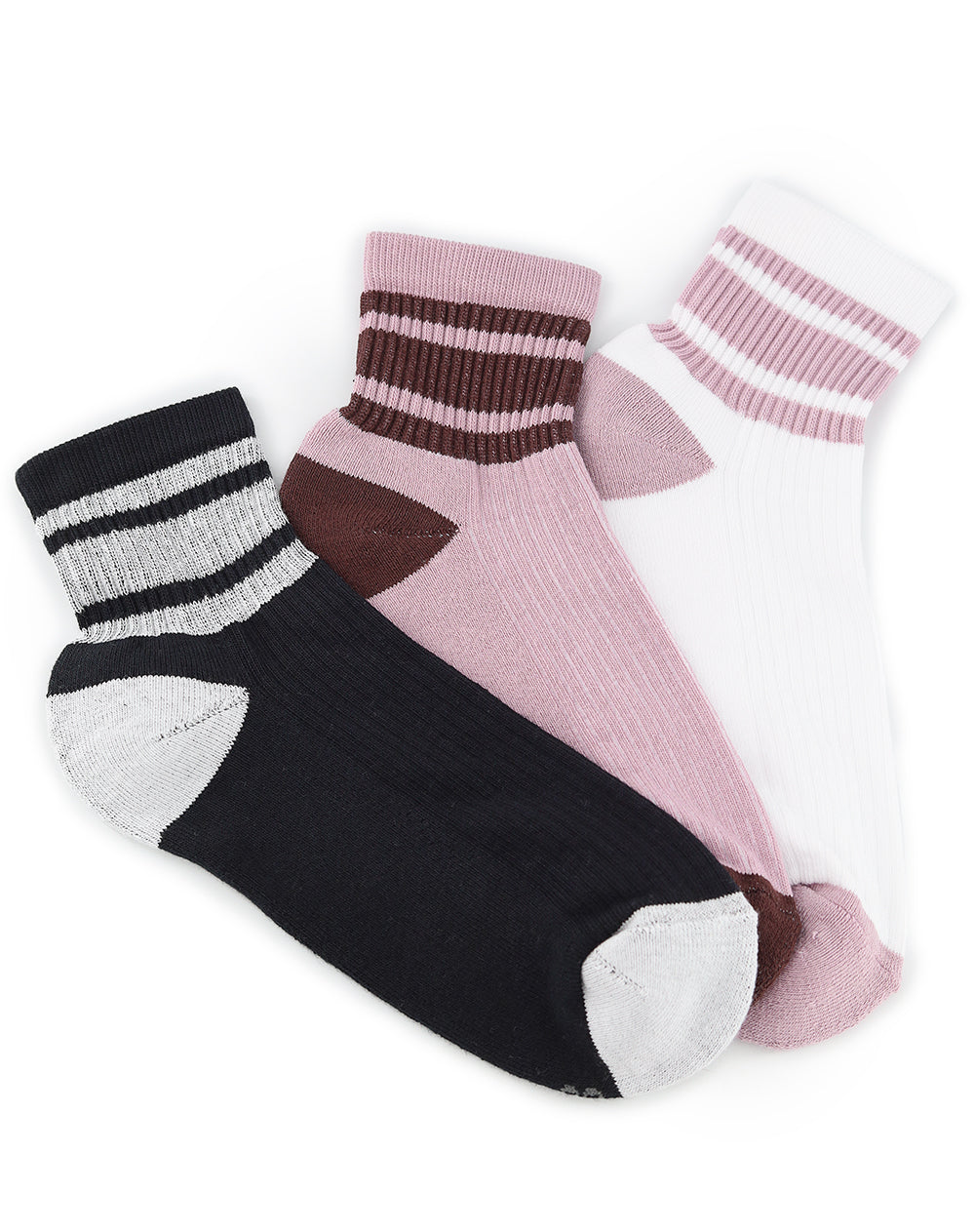 3 pares de medias cortas surtido