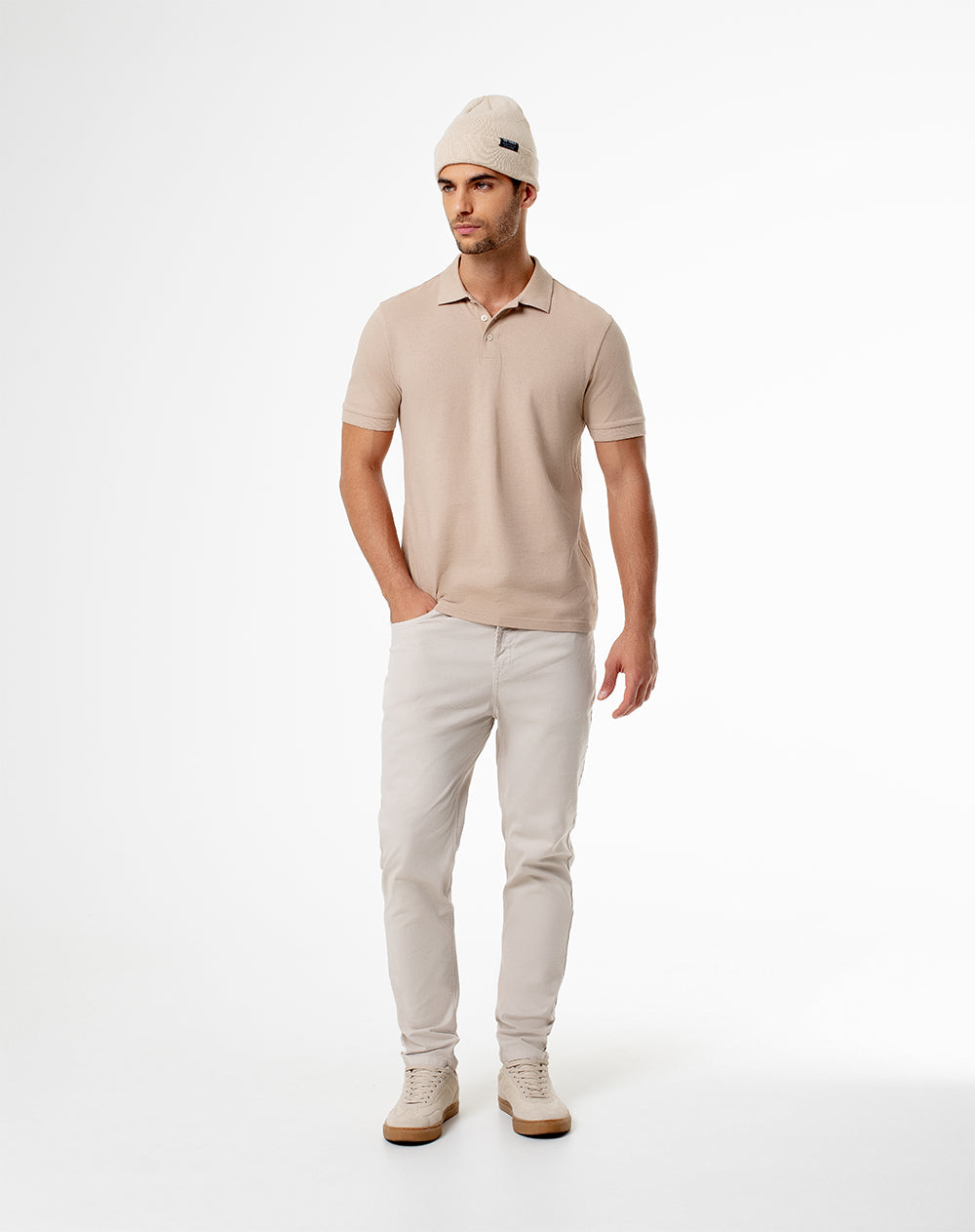 Polo slim fit kaki