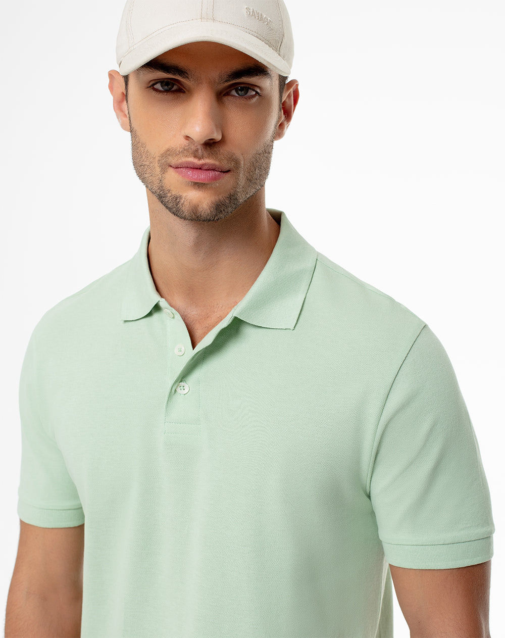 Polo slim fit verde