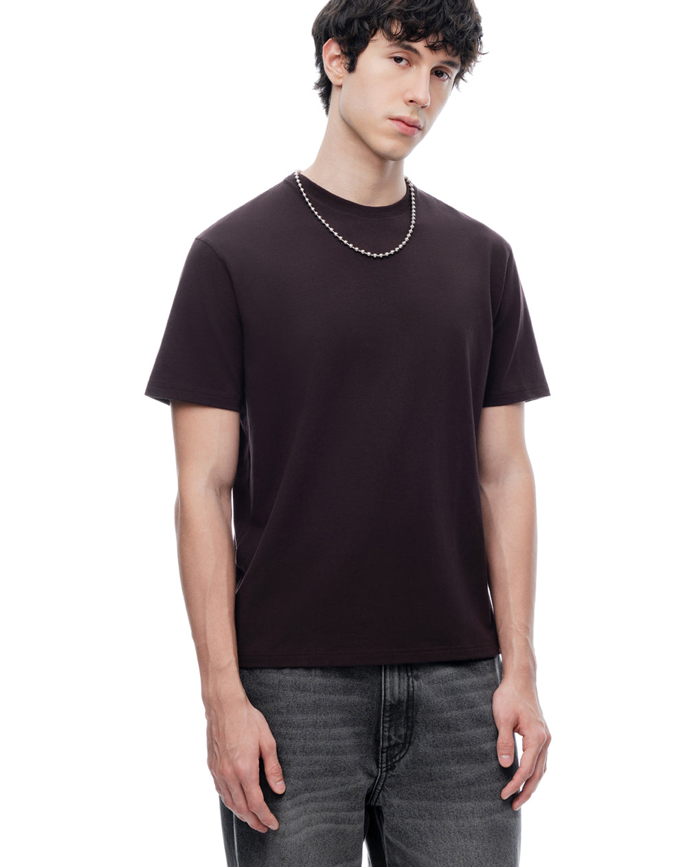 Polo regular manga corta vino tinto hombre