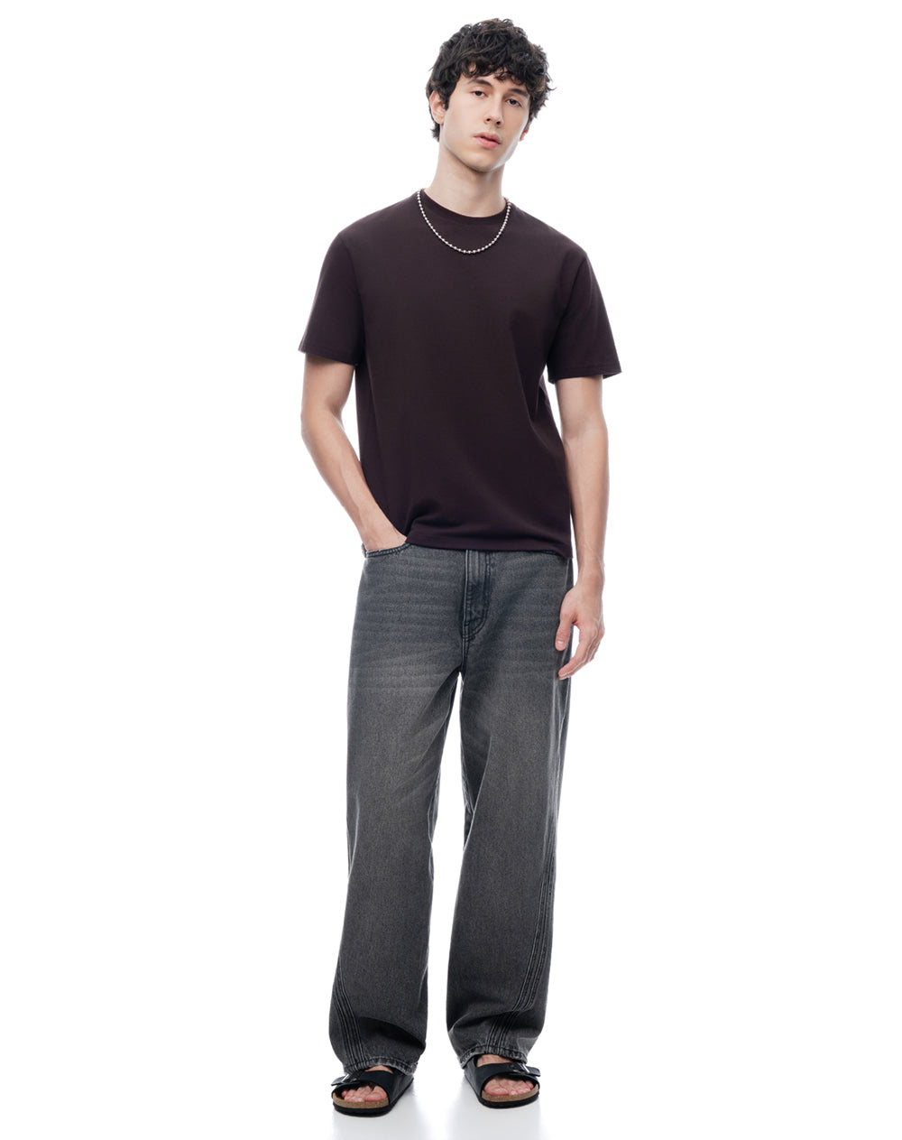 Polo regular manga corta vino tinto hombre
