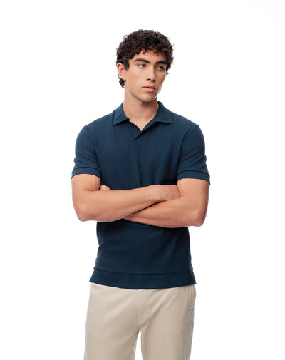 Polo regular fit azul