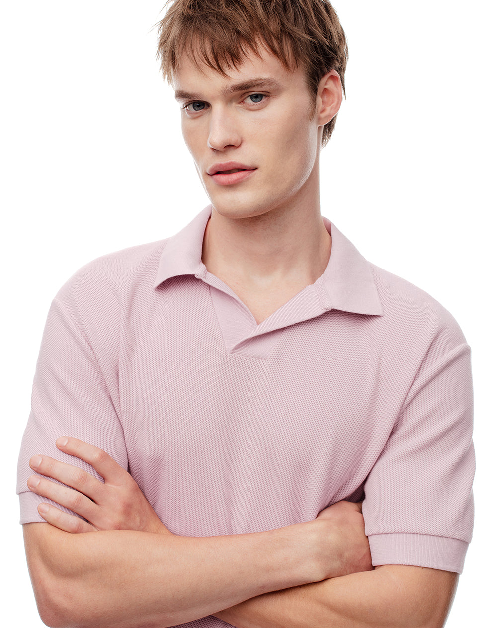 Polo regular fit palo de rosa