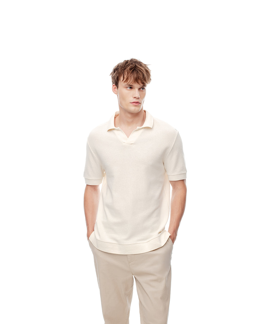 Polo regular fit vainilla