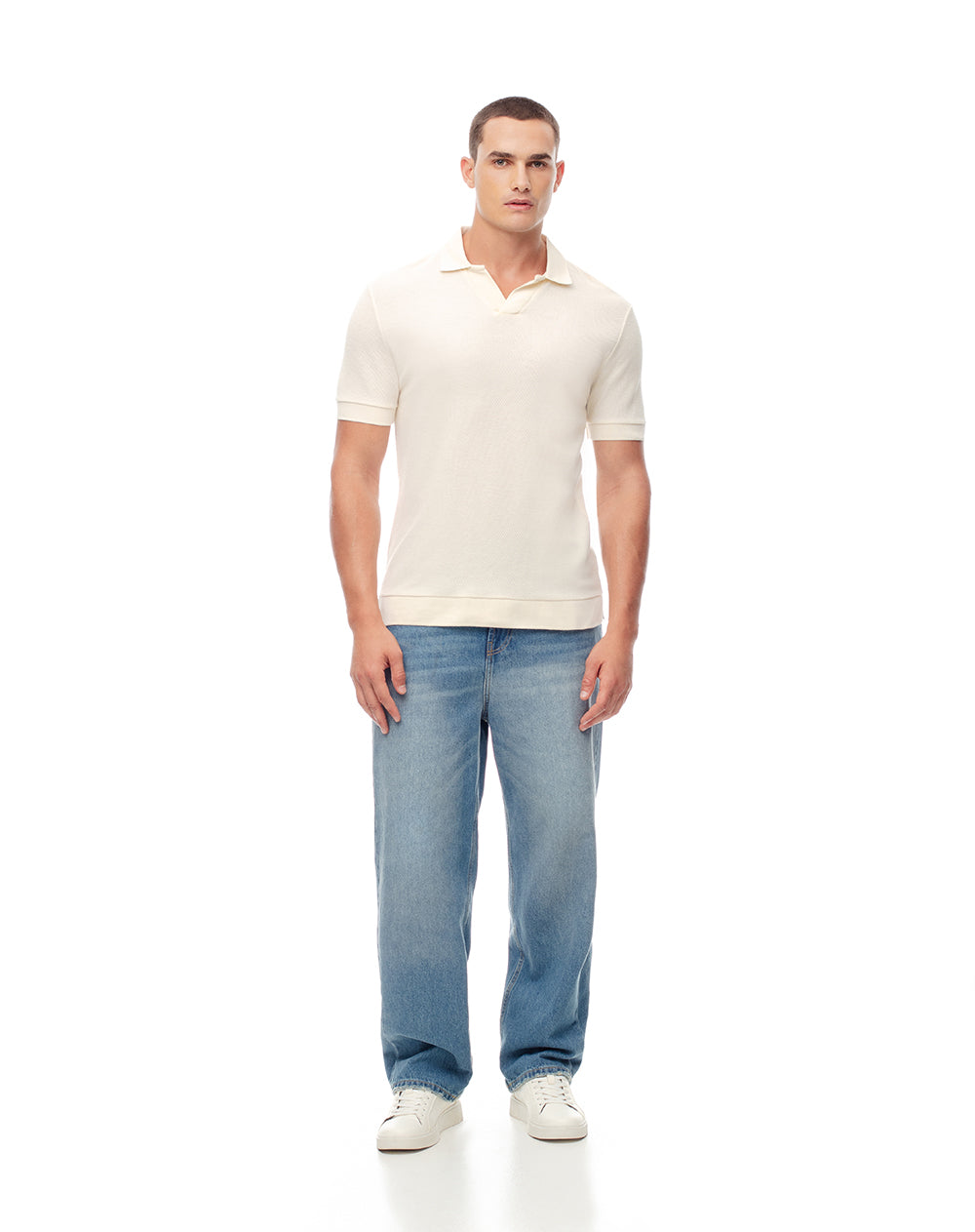 Polo regular fit vainilla
