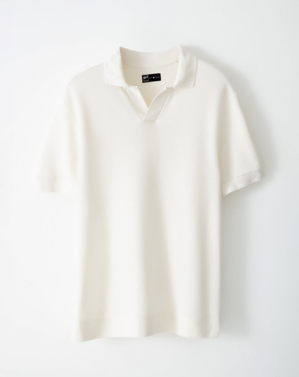 Camiseta tipo polo-Silueta semi ajustada-Elaborada en algodón