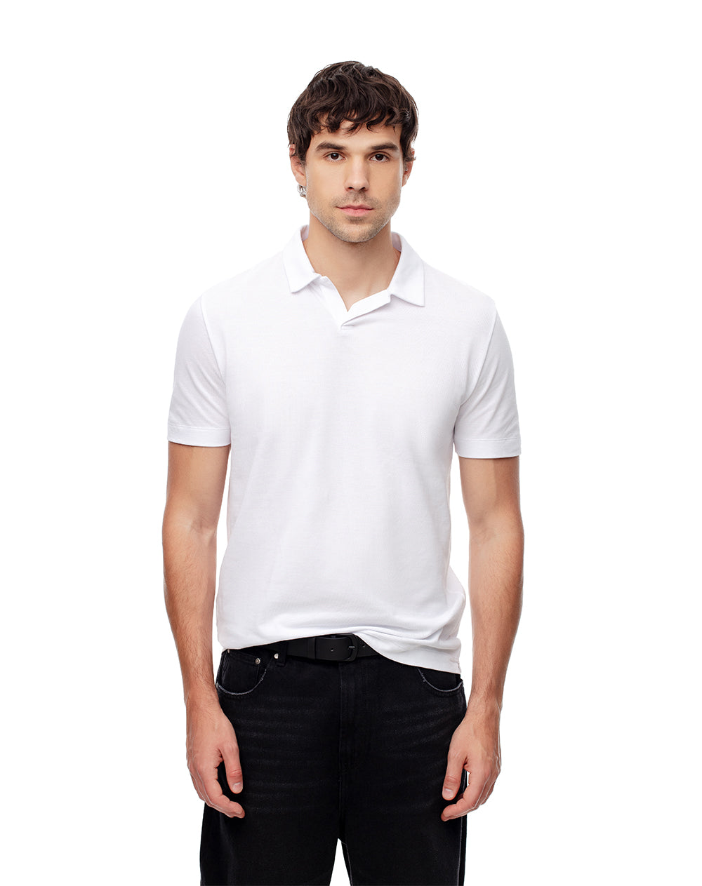 Polo regular fit blanca