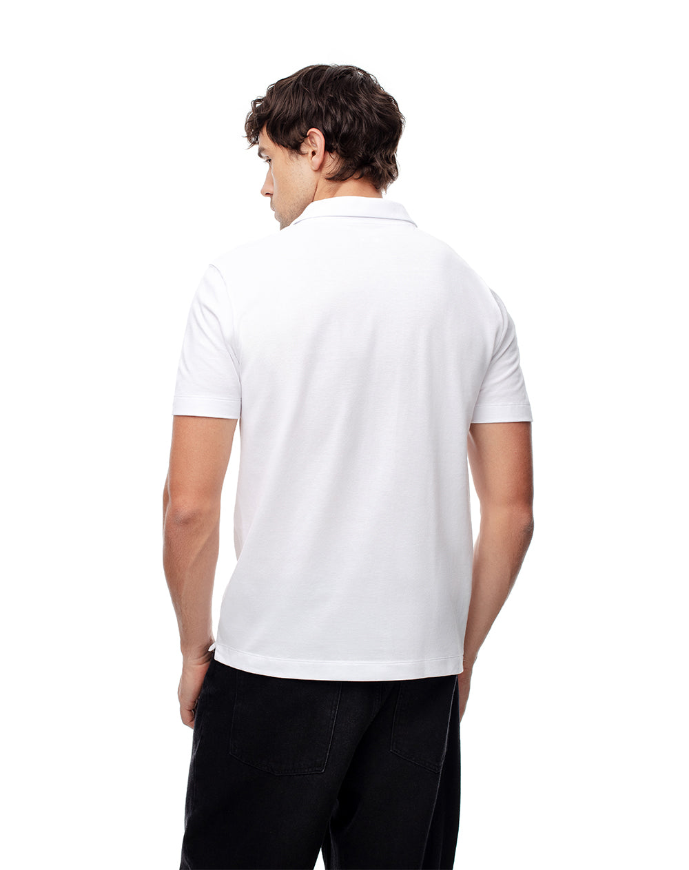 Polo regular fit blanca