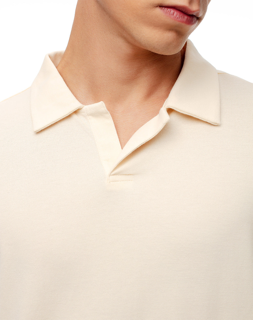 Polo regular fit crema