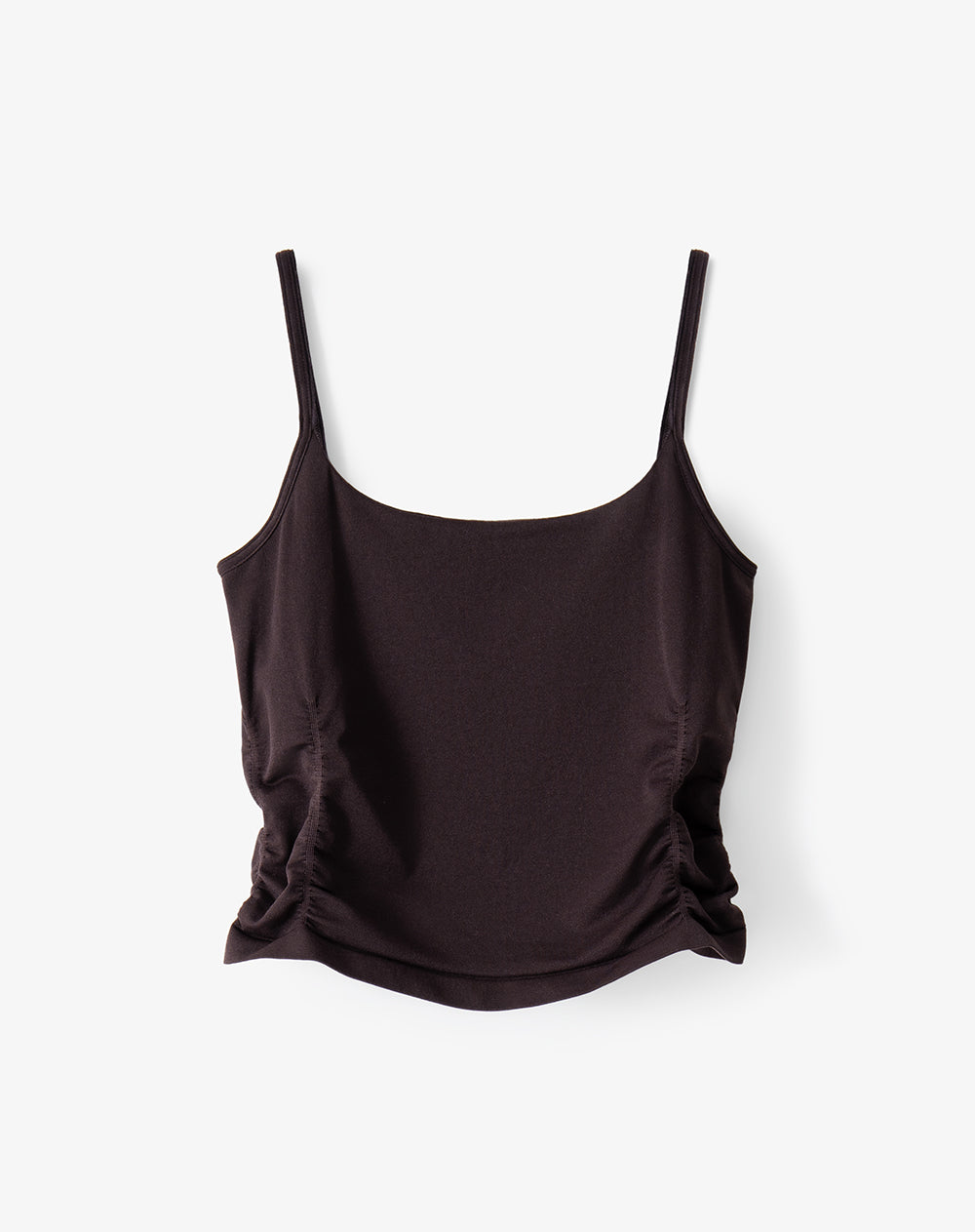 Camiseta slim tiras vinotinto mujer