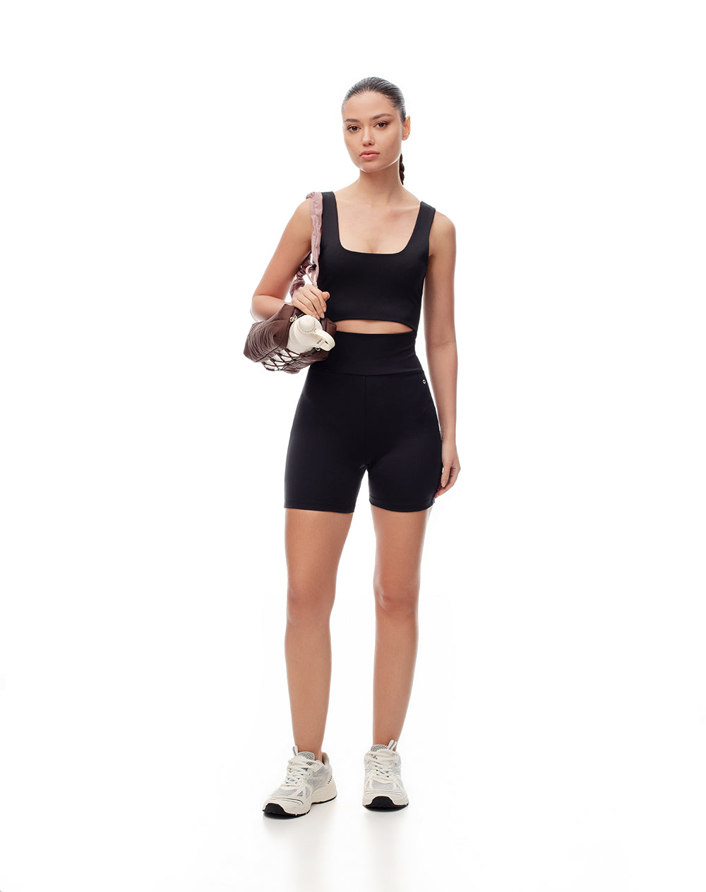 Enterizo fitted fit negro