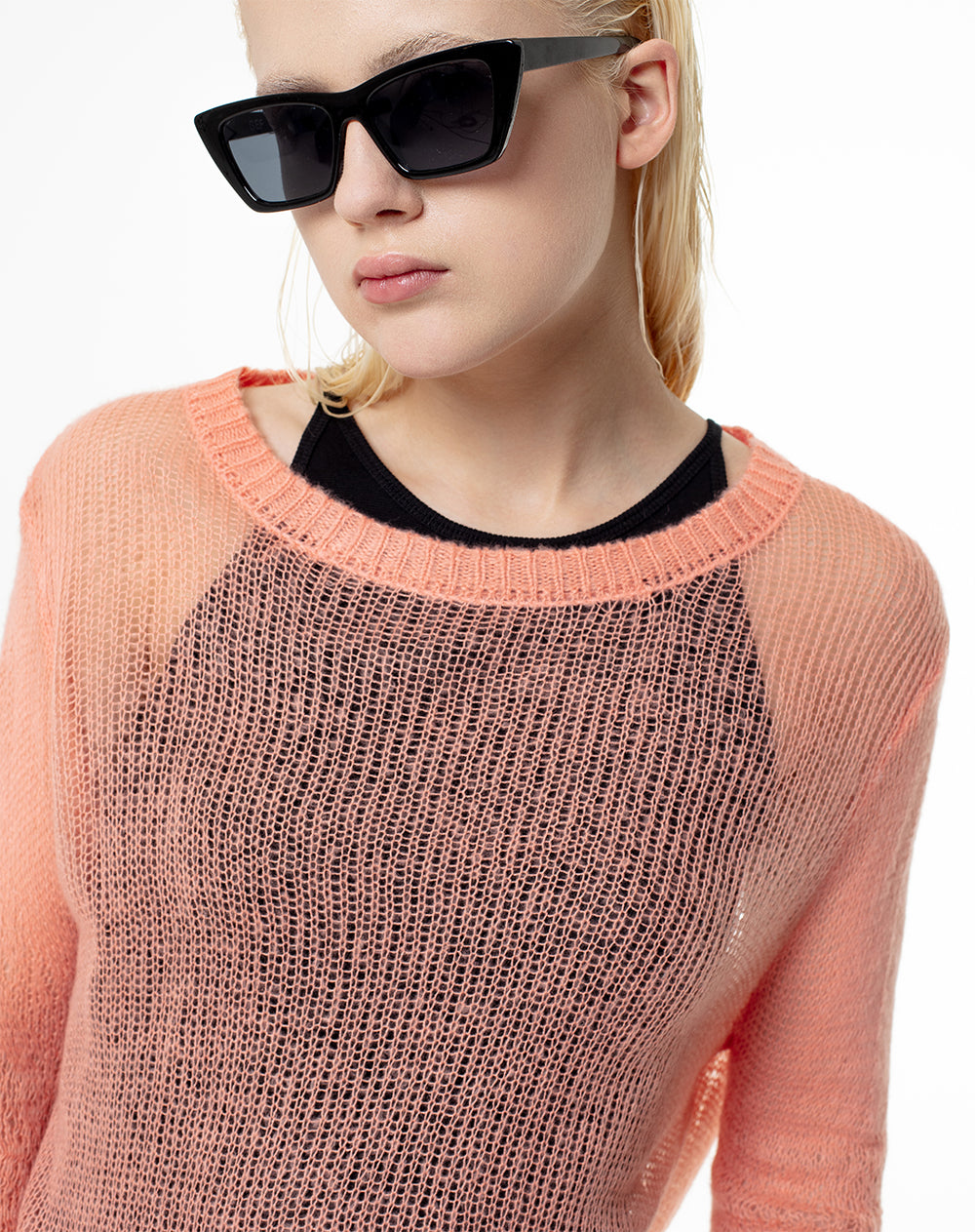 Buzo oversized fit coral