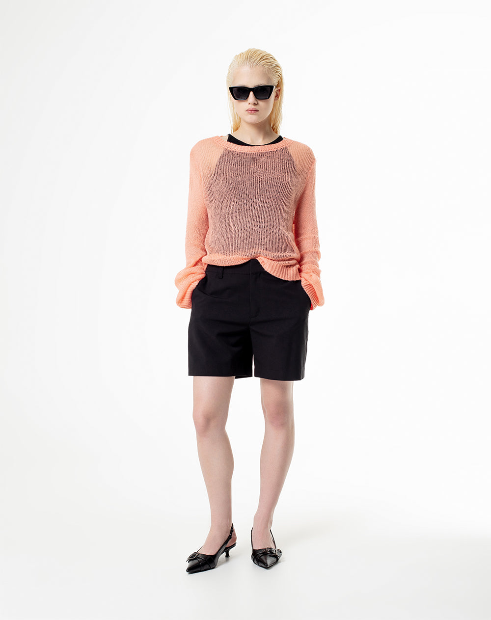 Buzo oversized fit coral