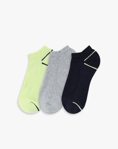 Medias hombre tobillera corta pack x3 surtido