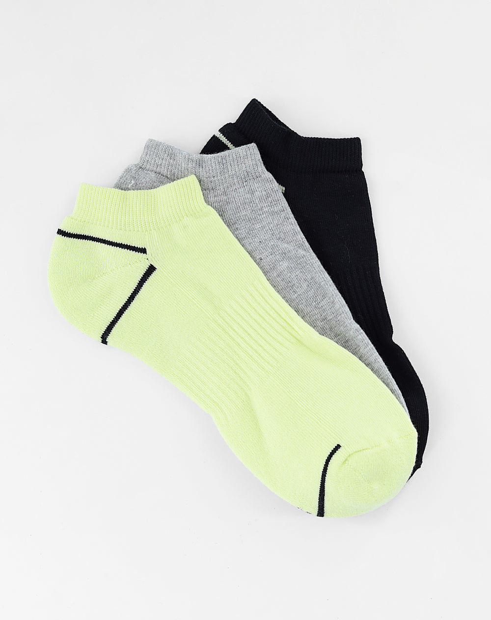 Medias hombre tobillera corta pack x3 surtido