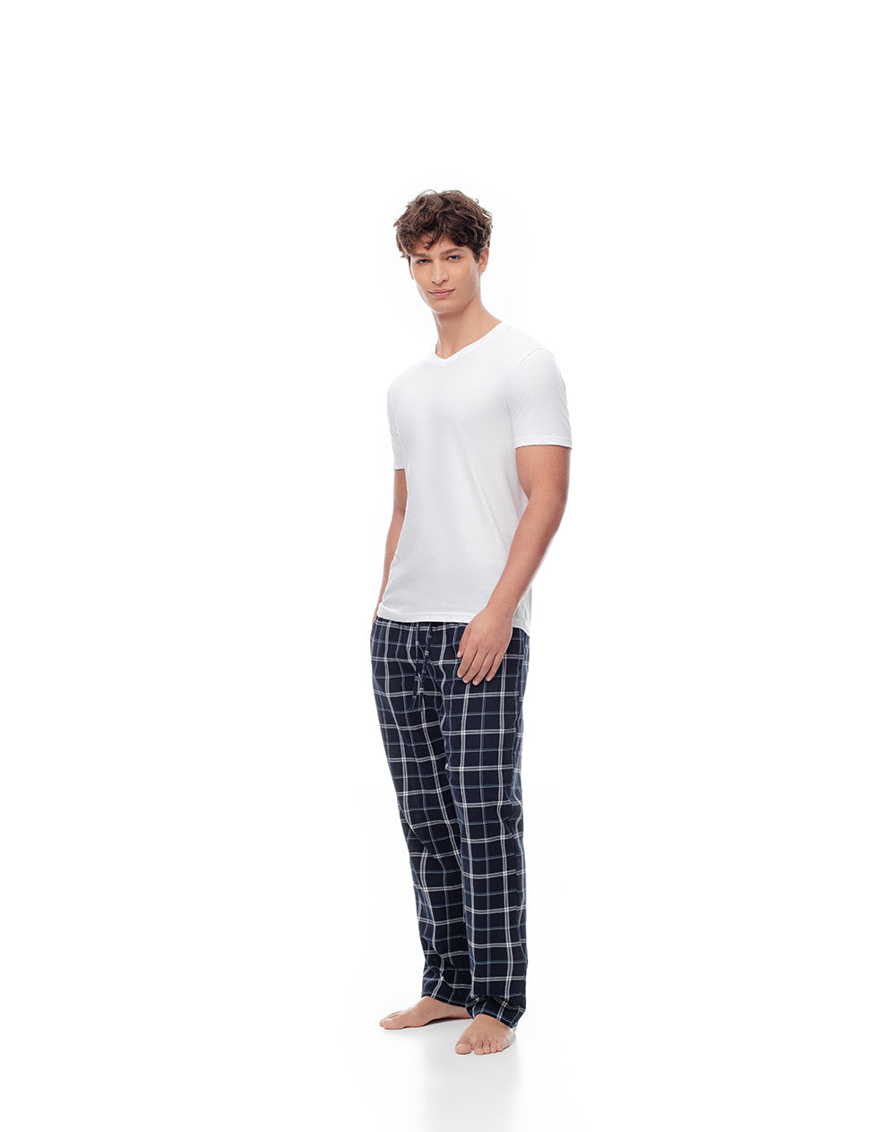 3 camisetas slim fit manga corta blanca