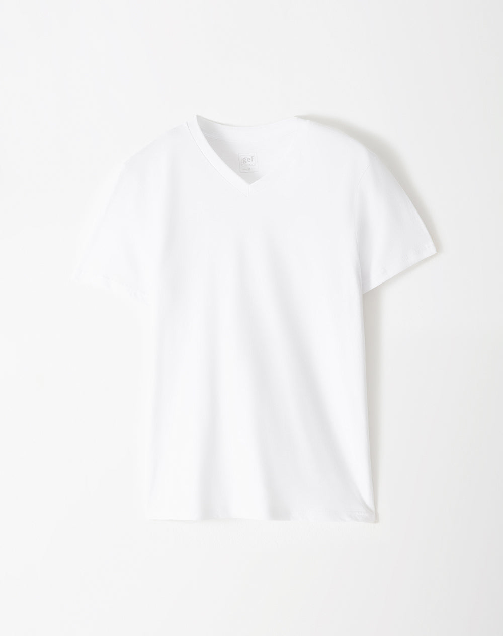 3 camisetas slim fit manga corta blanca
