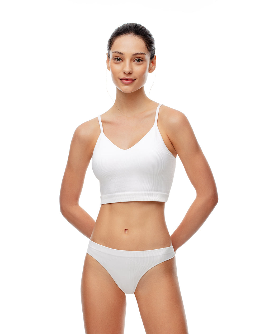 Camiseta Jupep fitted fit tiras blanca