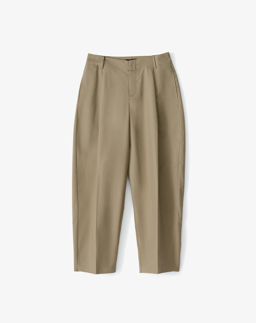 Pantalón tiro medio baggy barrel drill café mujer