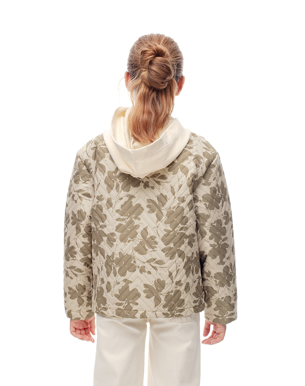 Chaqueta acolchada estampada niña