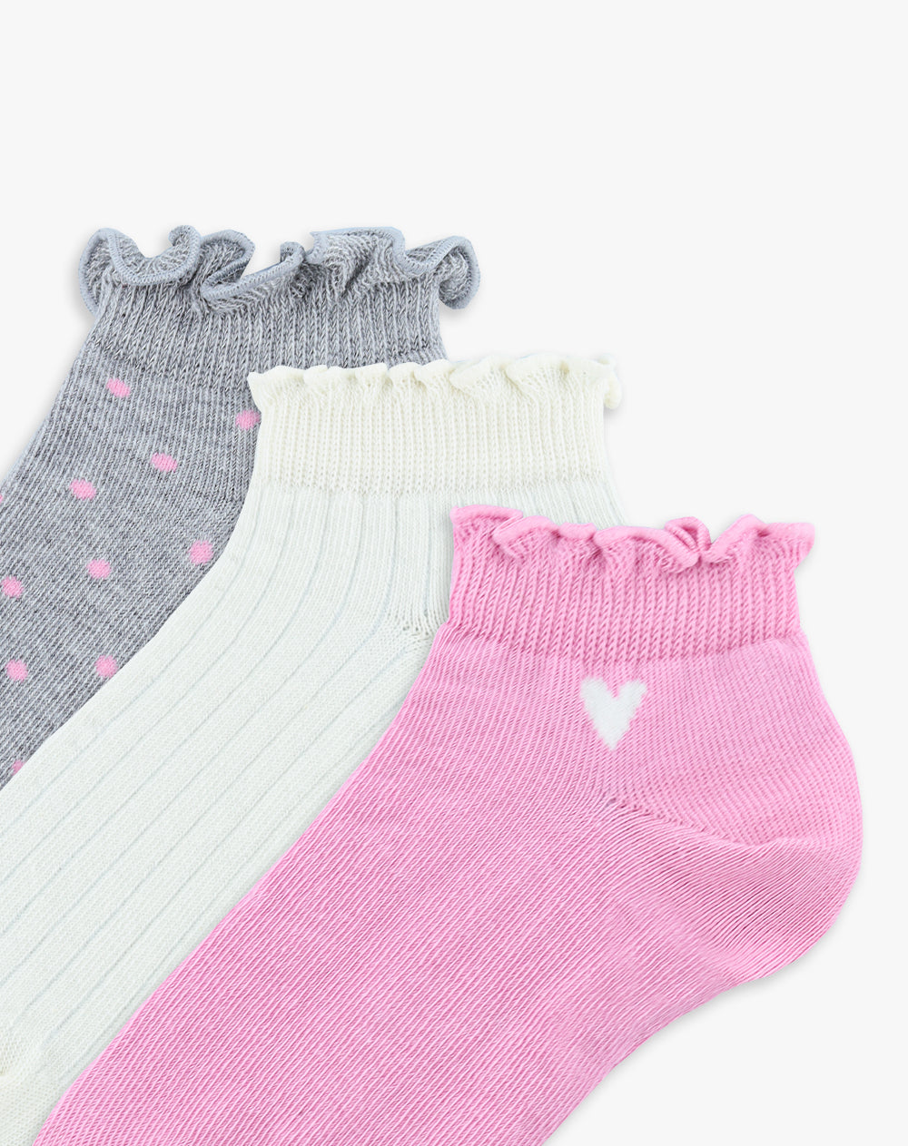 3 pares de medias tobilleras surtido