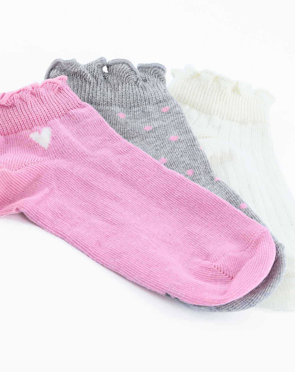 3 pares de medias tobilleras surtido
