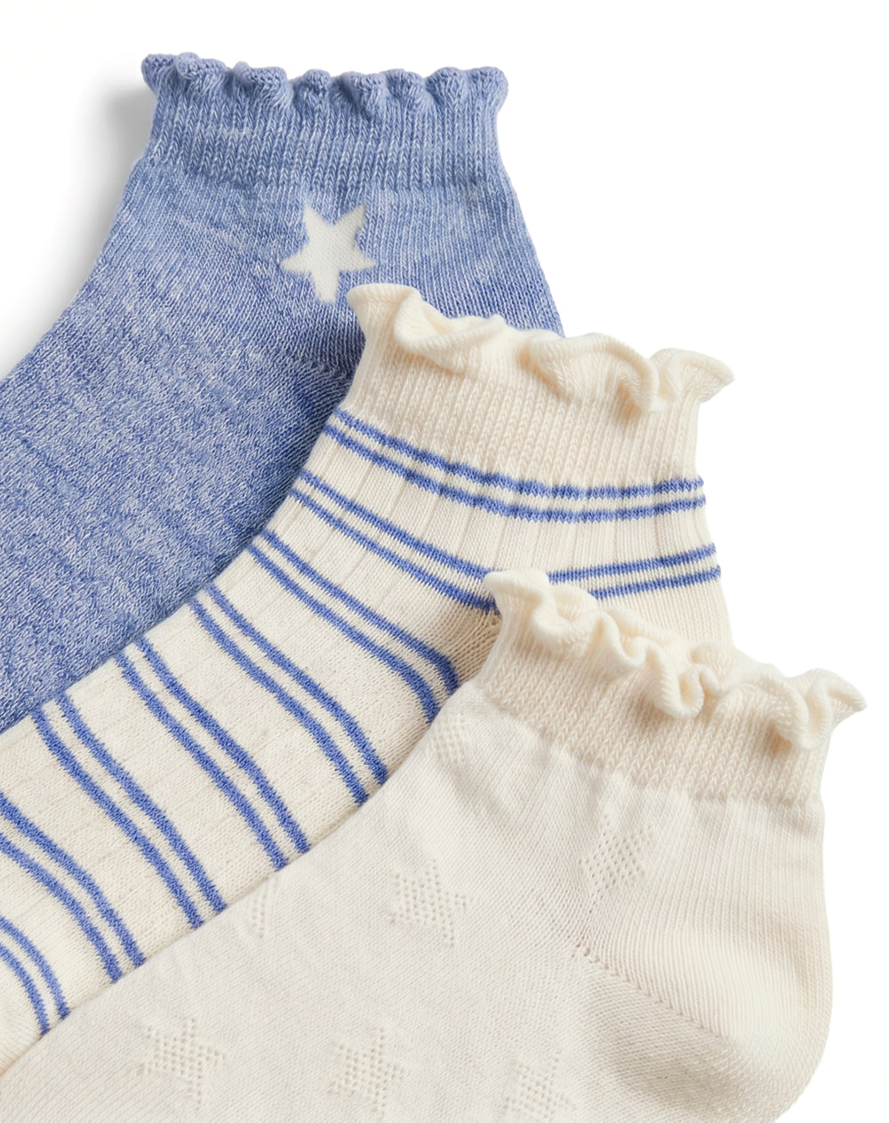 3 pares de medias tobilleras surtido