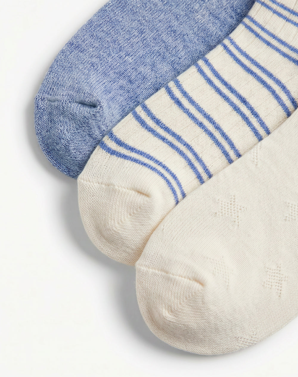 3 pares de medias tobilleras surtido