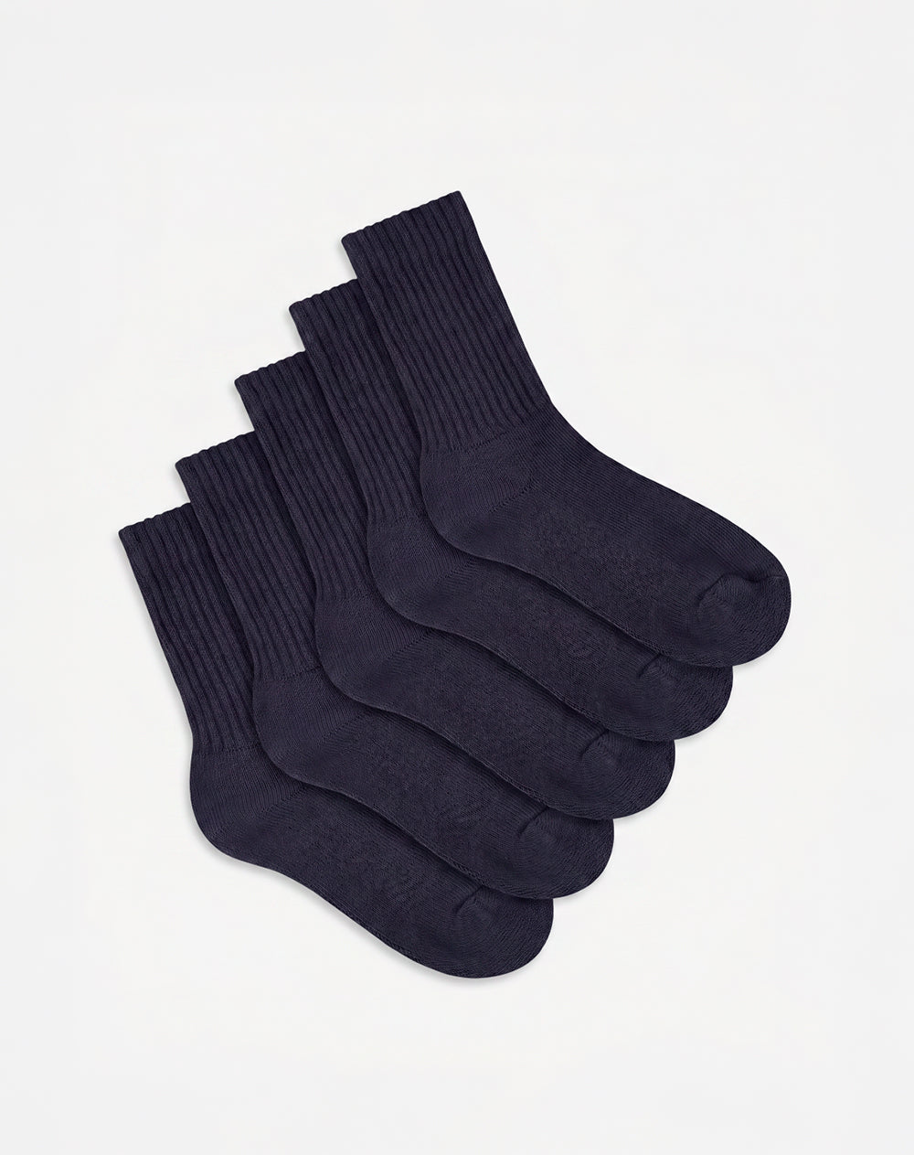 5 pares de medias largas azules