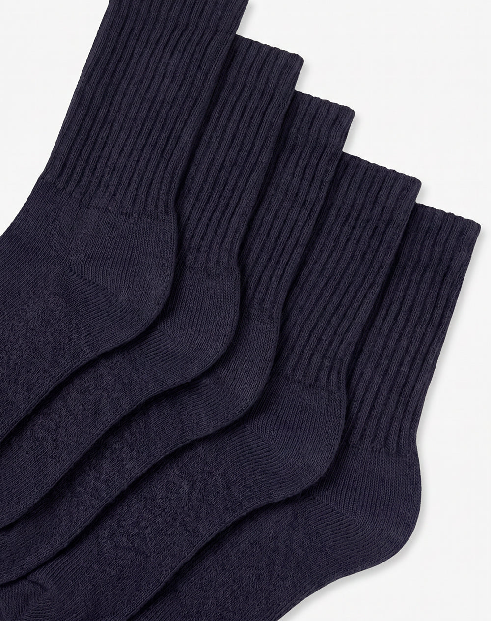5 pares de medias largas azules
