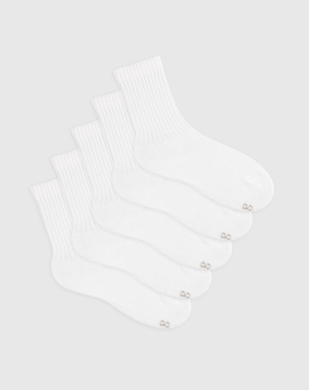 Medias para niño largas algodón pack x5unds blancas