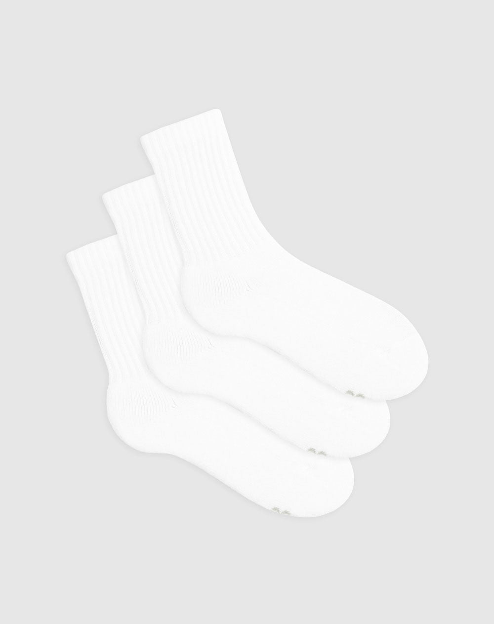Medias para hombre largas algodón pack x3unds blancas