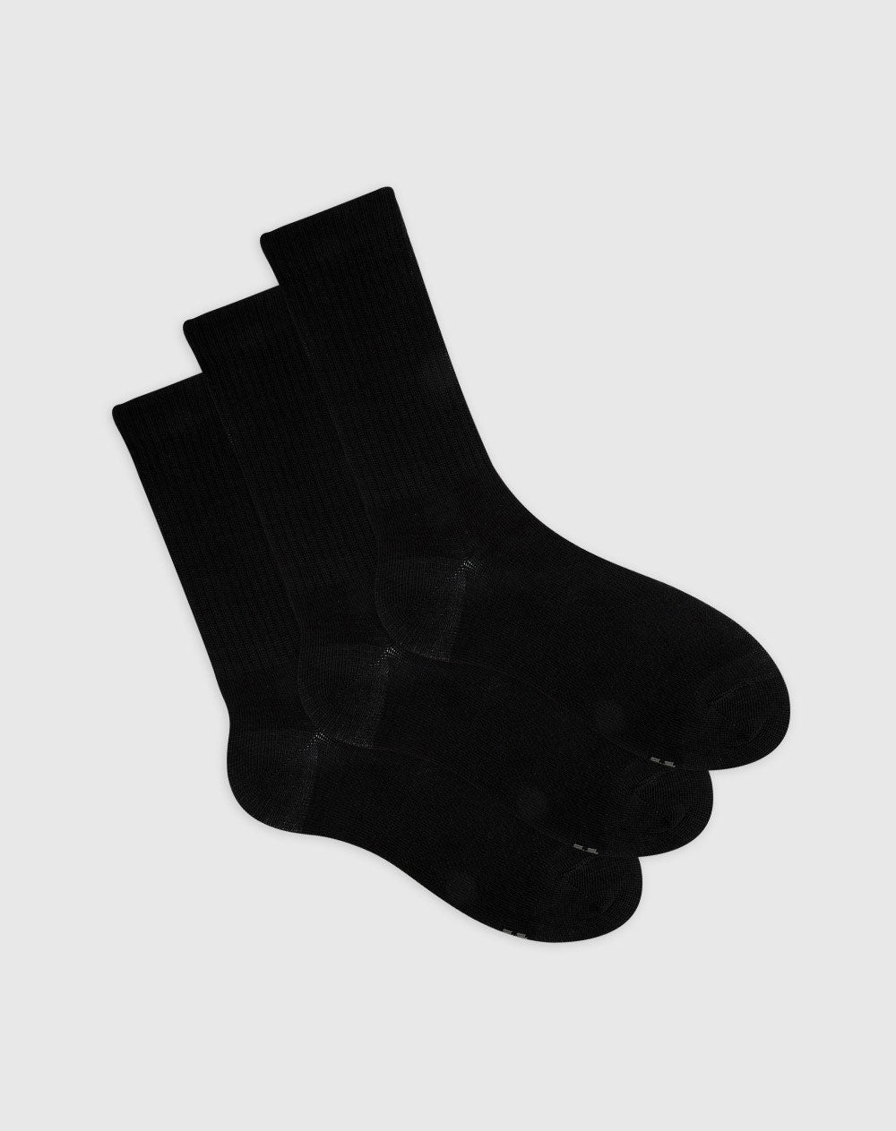 Medias para hombre largas algodón pack x3unds negras