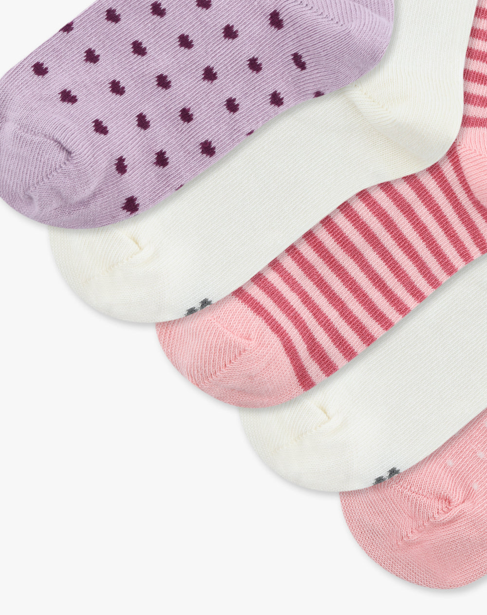 Medias niña largas pack x5 surtido