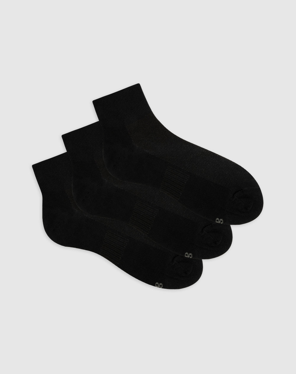 Medias para hombre tobilleras acolchadas pack x3unds negras