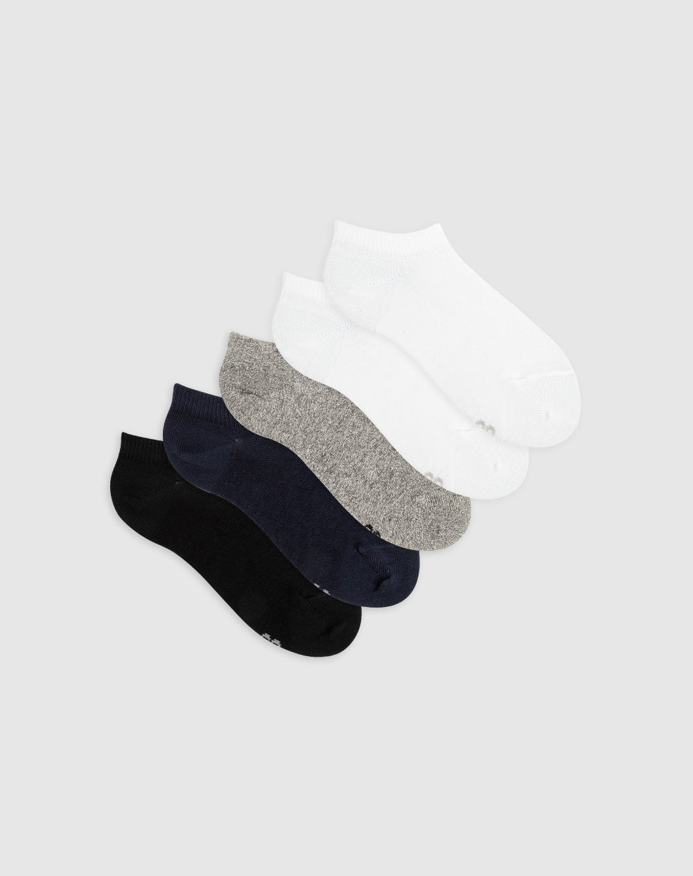 Medias para hombre tobilleras cortas algodón pack x5unds surtidas