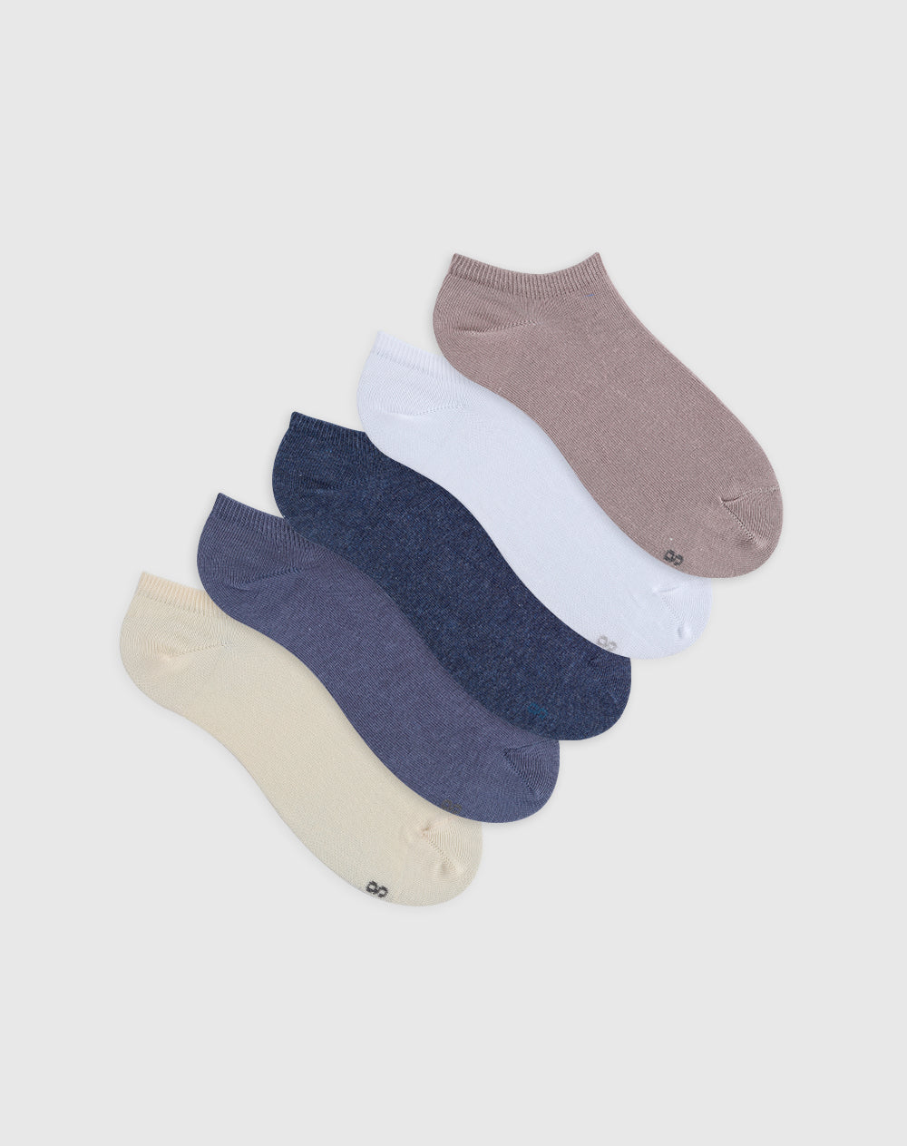 Medias para hombre tobilleras cortas algodón pack x5unds surtidas