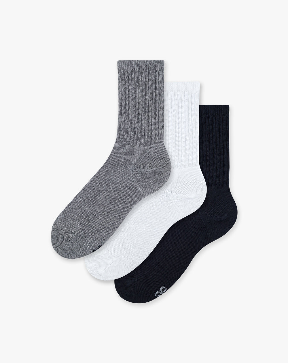 Medias niño tobillera algodón pack x3 surtido
