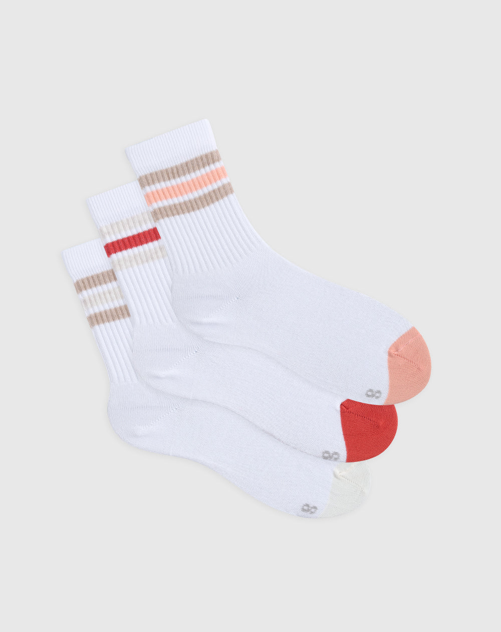 Medias para niña largas algodón pack x3unds surtidas