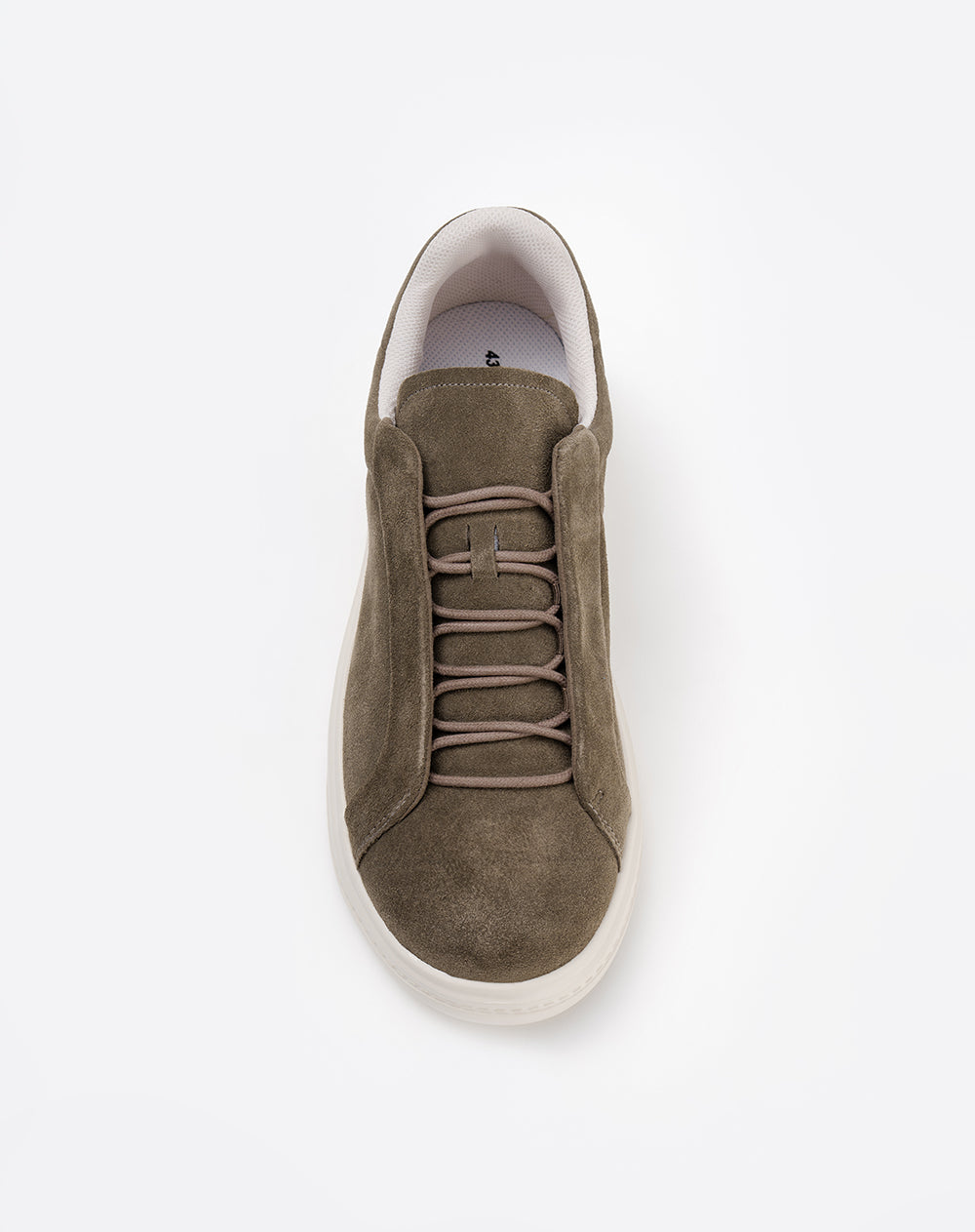 Tenis casuales tipo gamuza gris hombre