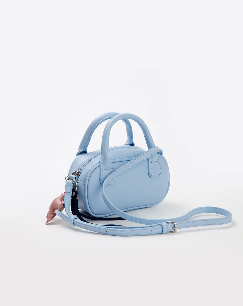 Bolso mini bowling + charm azul niña
