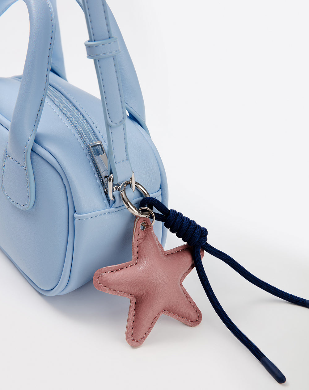 Bolso mini bowling + charm azul niña