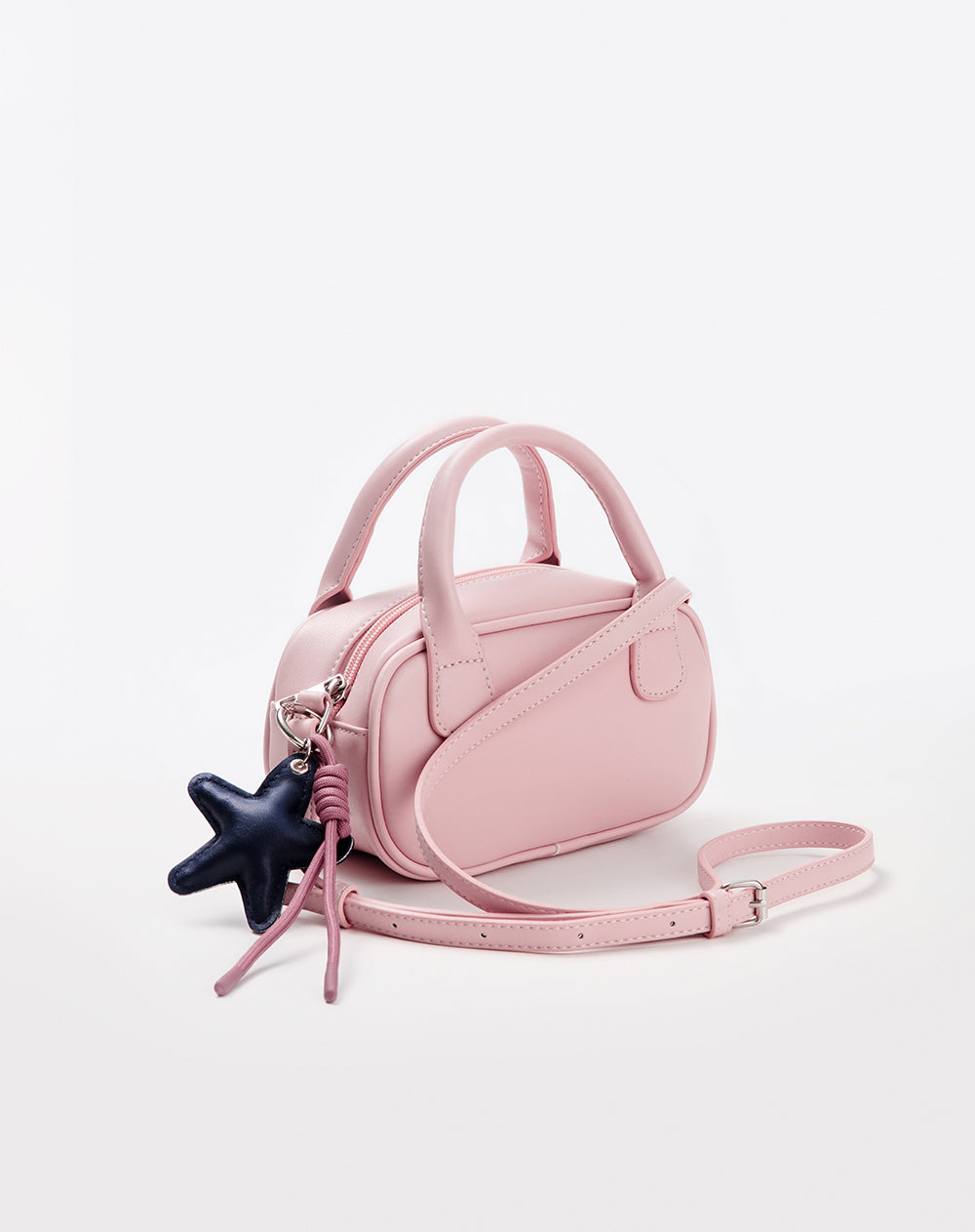 Bolso mini bowling + charm rosa niña