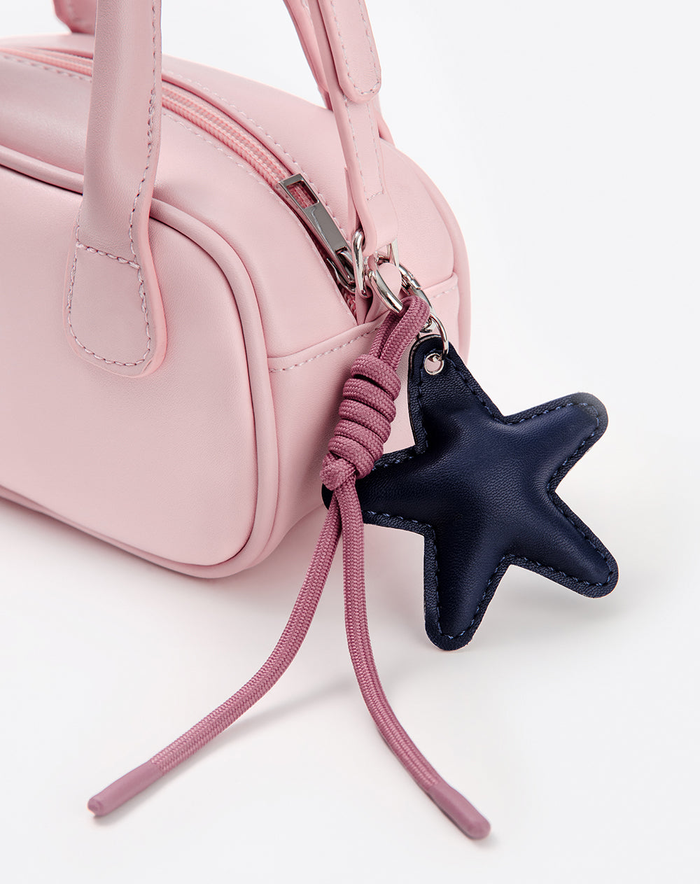 Bolso mini bowling + charm rosa niña