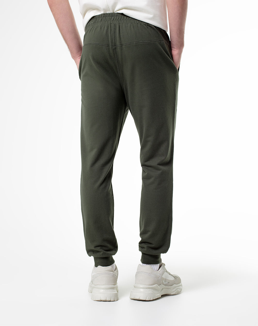 Jogger regular fit tiro medio verde