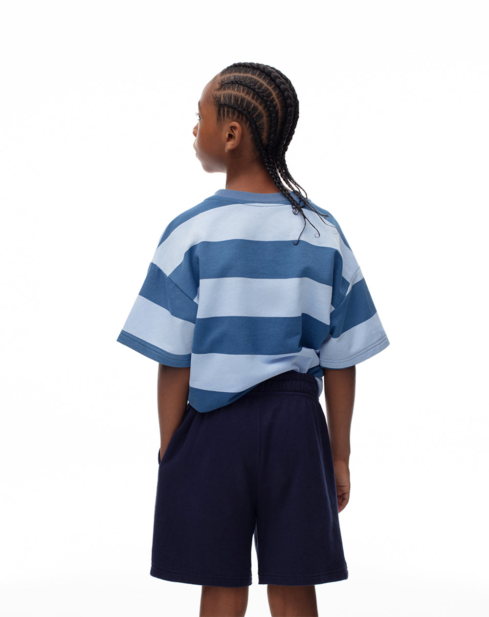 Bermuda Lana regular fit azul