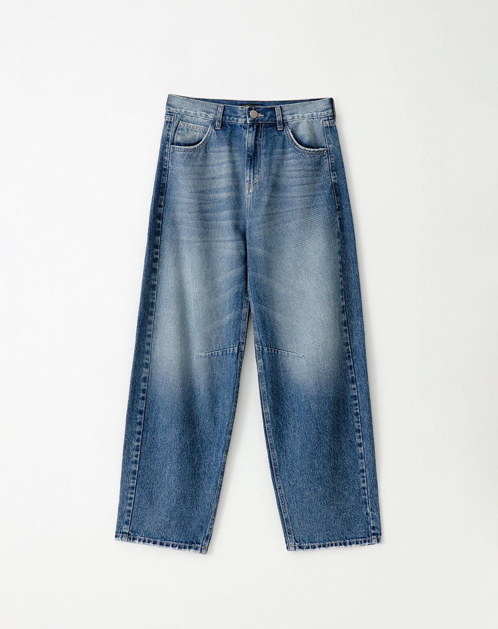 Jean baggy fit tiro medio indigo
